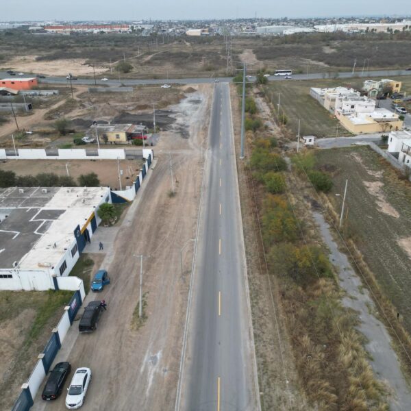 Mejora gobierno municipal conectividad al surponiente de Nuevo Laredo con nueva vialidad