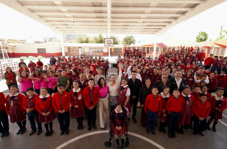 Carmen Lilia entrega obras de infraestructura educativa en…