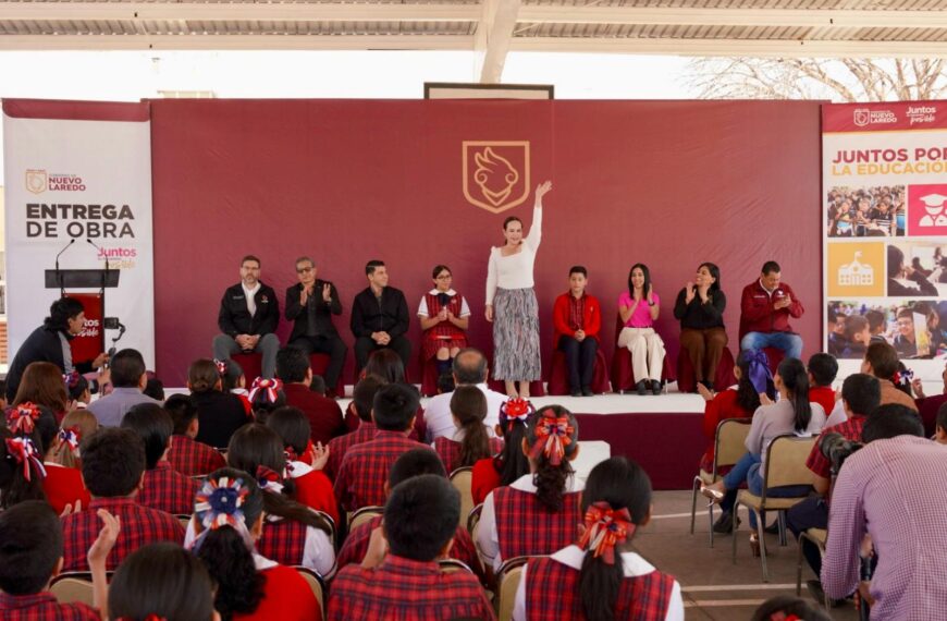 Alcaldesa entrega obras de infraestructura educativa en beneficio de 1,600 estudiantes