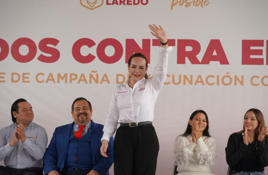 Alcaldesa da inicio a campaña de vacunación contra el VPH; Nuevo Laredo, único municipio en ofrecer este beneficio gratuito