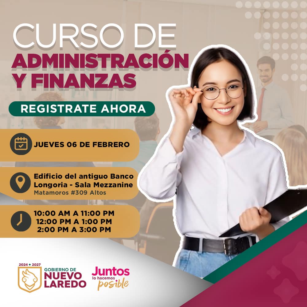 Gobierno municipal impulsa a emprendedores con cursos gratis de administración y finanzas