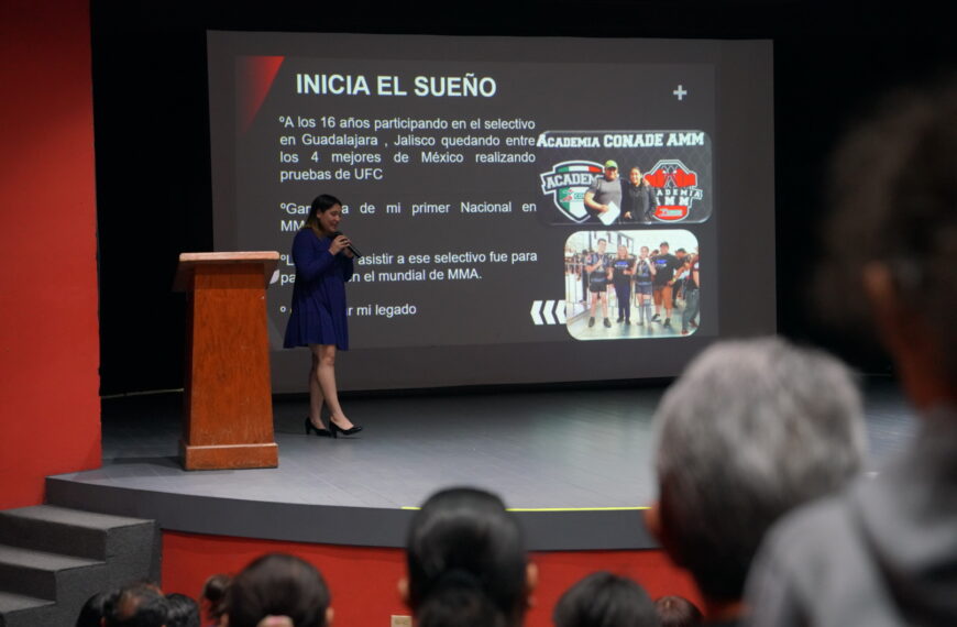 Expone artemarcialista Melissa Díaz magistral plática de superación