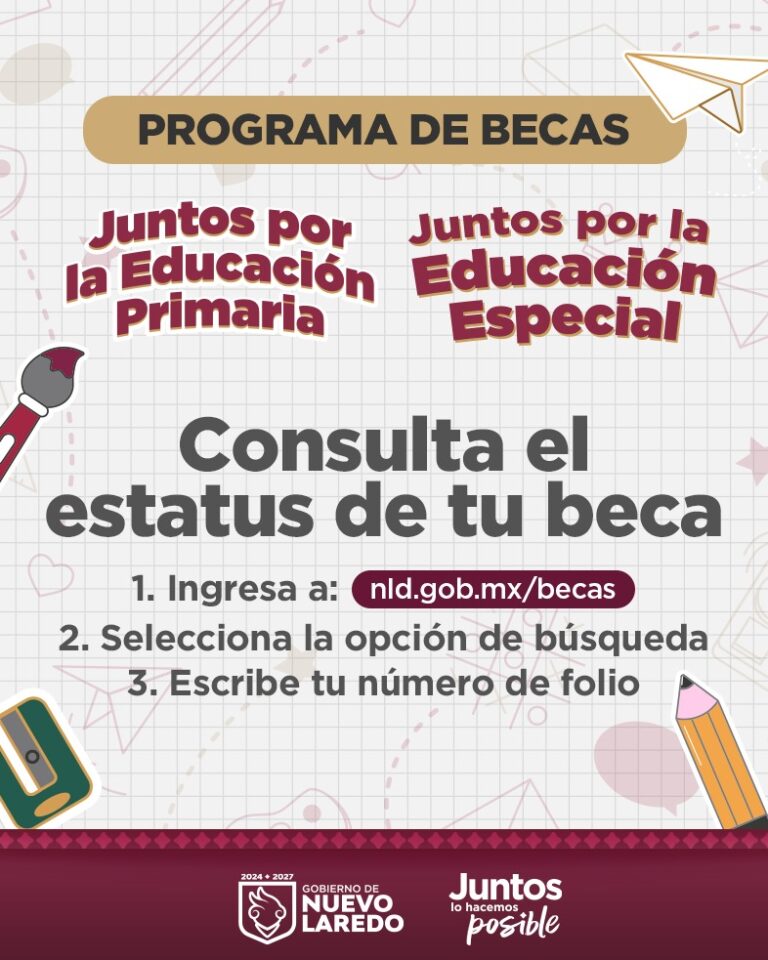Invita gobierno municipal a consultar estatus de becas de primaria y educación especial