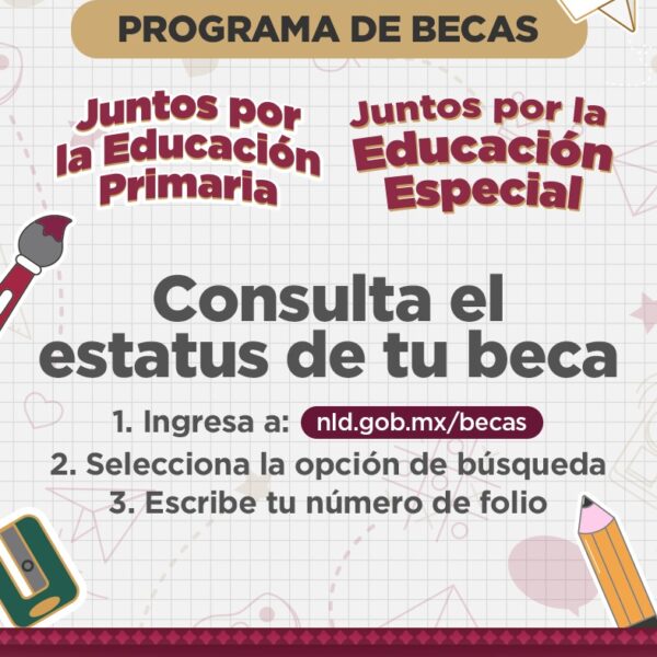Invita gobierno municipal a consultar estatus de becas…