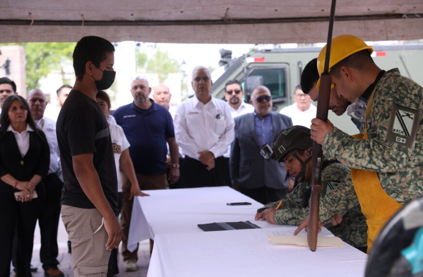 Arranca en Nuevo Laredo la campaña 2025 de canje de armas para promover la paz