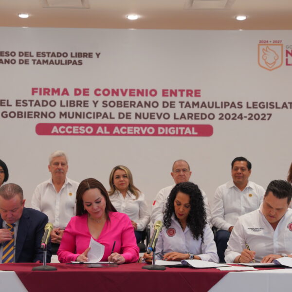 Ayuntamiento y Congreso de Tamaulipas consolidan alianza educativa con nuevo acervo para la Infoteca de Nuevo Laredo