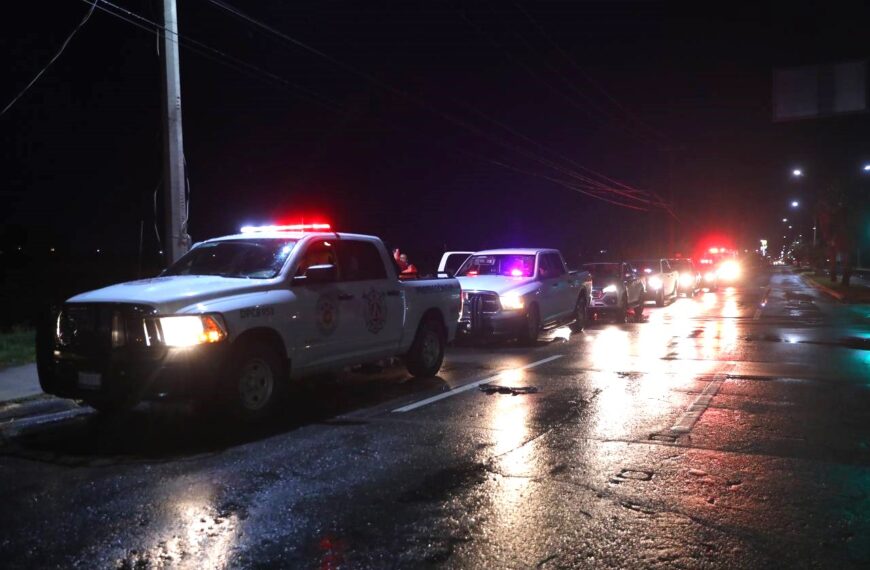 Reporta Protección Civil que Nuevo Laredo mantiene saldo blanco tras fuerte tormenta