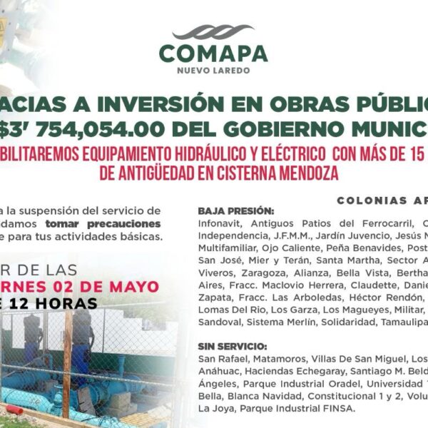 Rehabilitará Comapa equipos hidráulicos y eléctricos en la…
