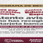 Recoger tarjeta de Beca de Educación Primaria en Nuevo Lared