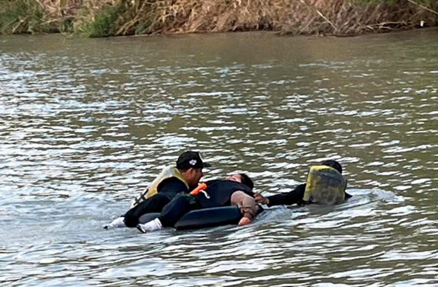 🔍 ¿Qué pasó en el Río Bravo? Agentes de Laredo interceptan a 6 personas en un intento arriesgado de cruce… 👉