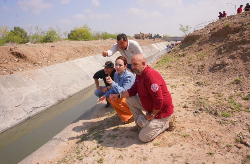Supervisa alcaldesa trabajos de limpieza de arroyos ante inicio de temporada de ciclones