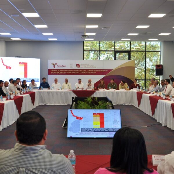 Reunión del Comité del Semáforo del Agua confirma que Nuevo Laredo continúa en estatus rojo por sequía y baja disponibilidad hídrica