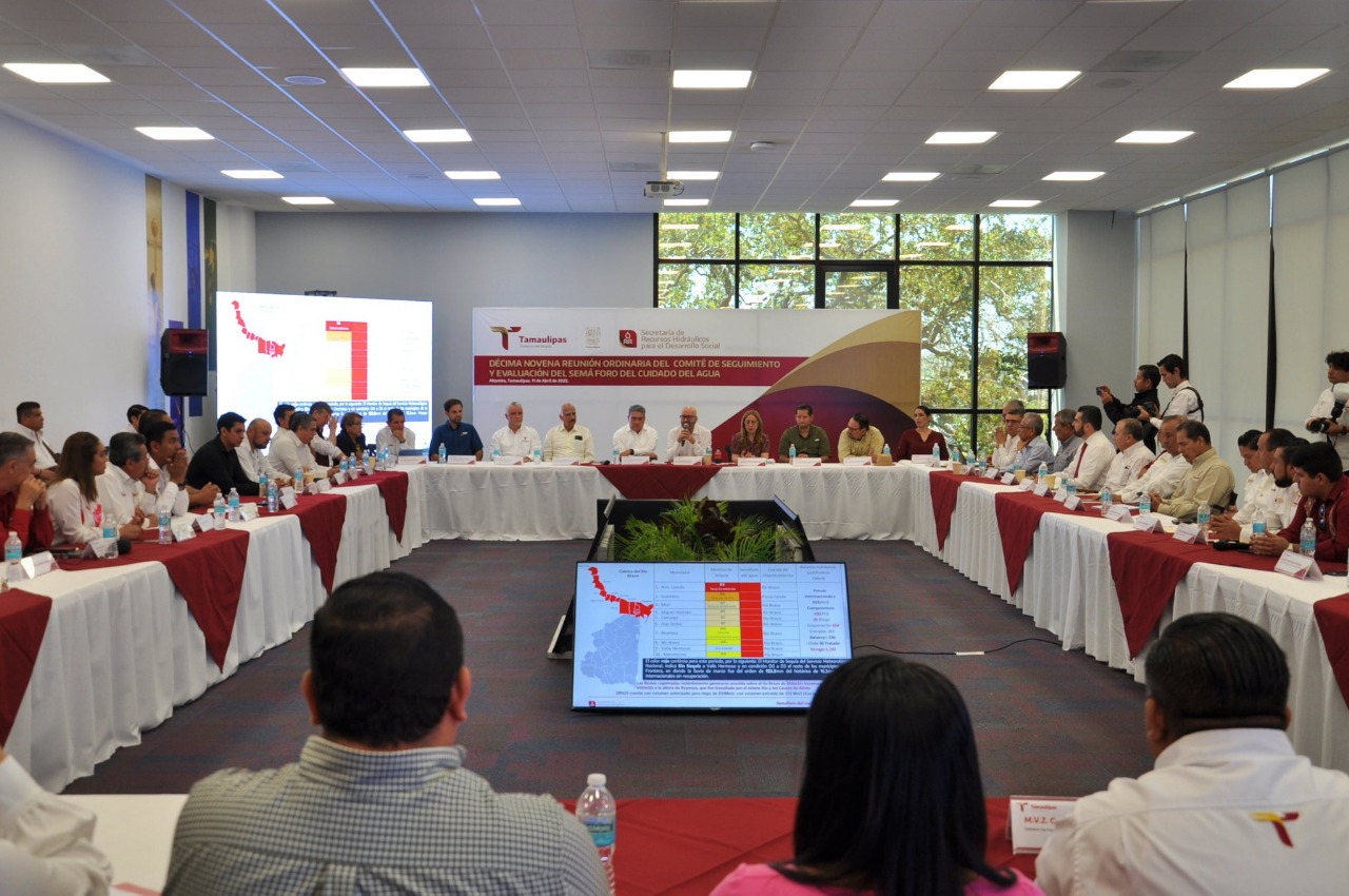 Reunión del Comité del Semáforo del Agua confirma que Nuevo Laredo continúa en estatus rojo por sequía y baja disponibilidad hídrica