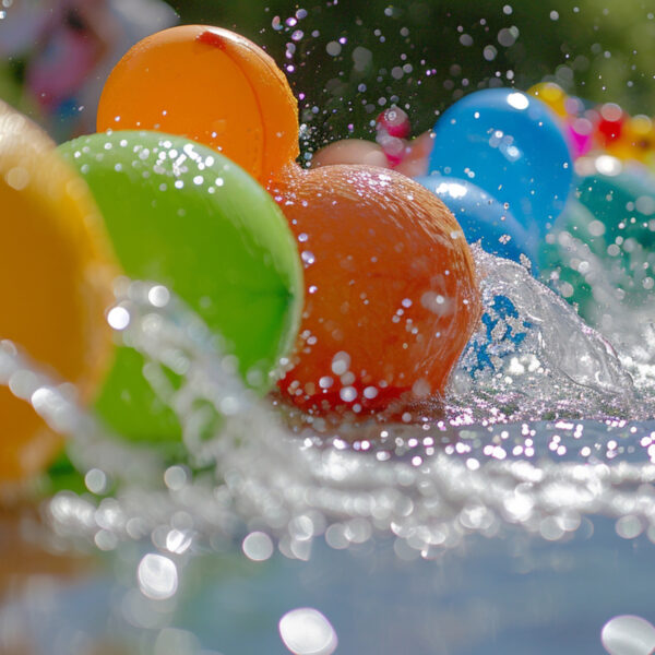 Globos y pistolas de agua desperdiciando líquido vital en Nuevo Laredo durante celebraciones de Pascua
