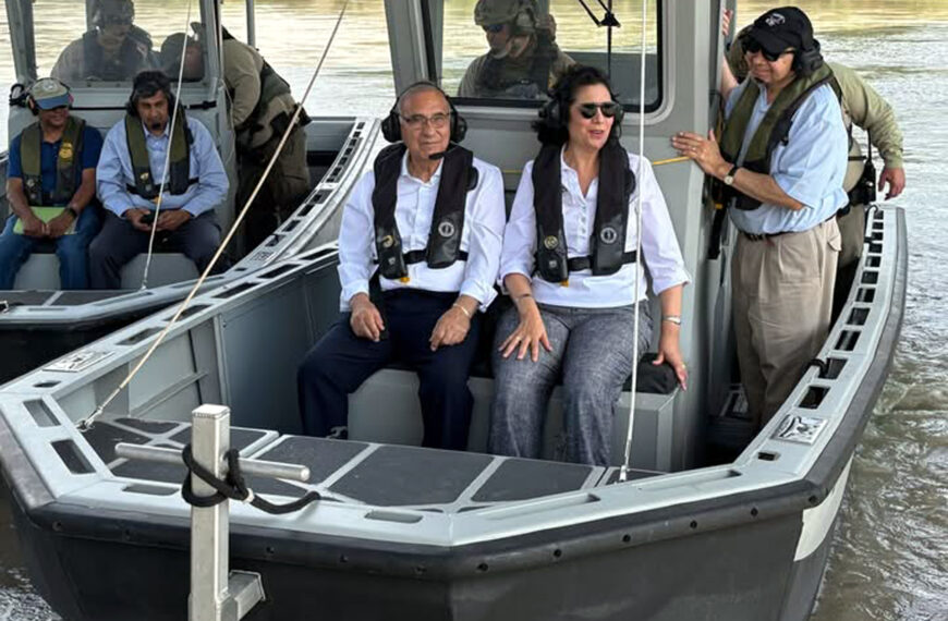 Autoridades recorren el río Bravo donde se plantea dragar y profundizar el cauce