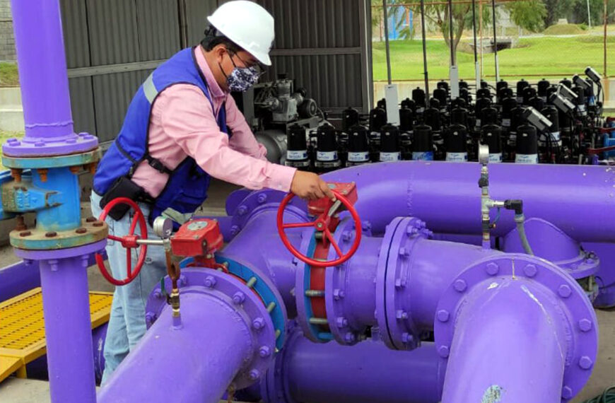 Tuberías de Línea Morada en Nuevo Laredo para agua tratada
