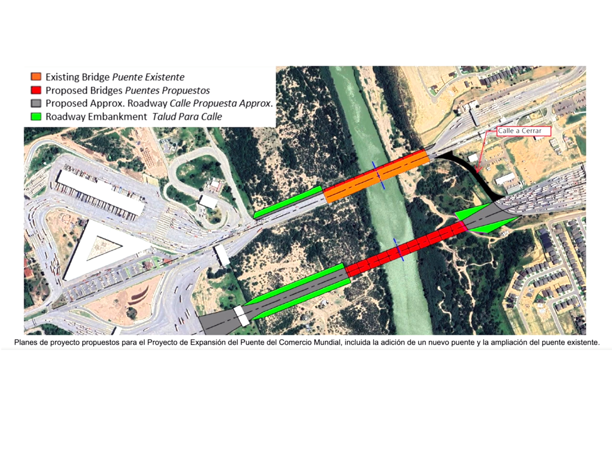 Plan de ampliacin Puente III Nuevo Laredo con 18 carriles para 2026