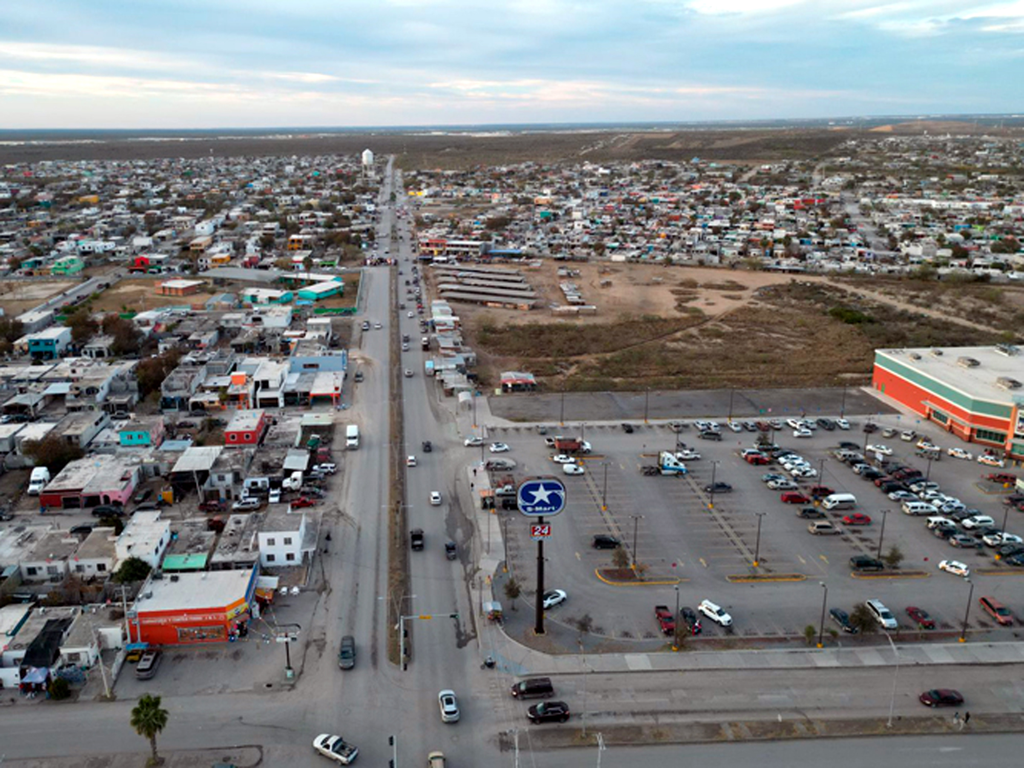 Vista de terrenos habitacionales en Nuevo Laredo destinados a urbanización para familias sin vivienda