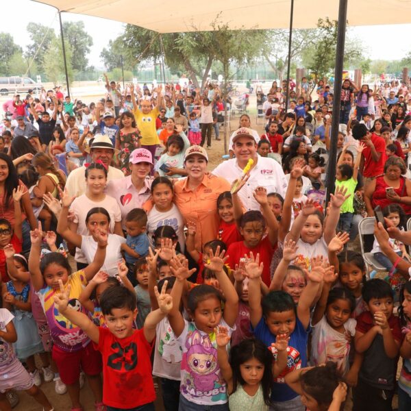 Festival del Día del Niño 2025 en Parque Viveros, familias disfrutando actividades gratuitas en Nuevo Laredo