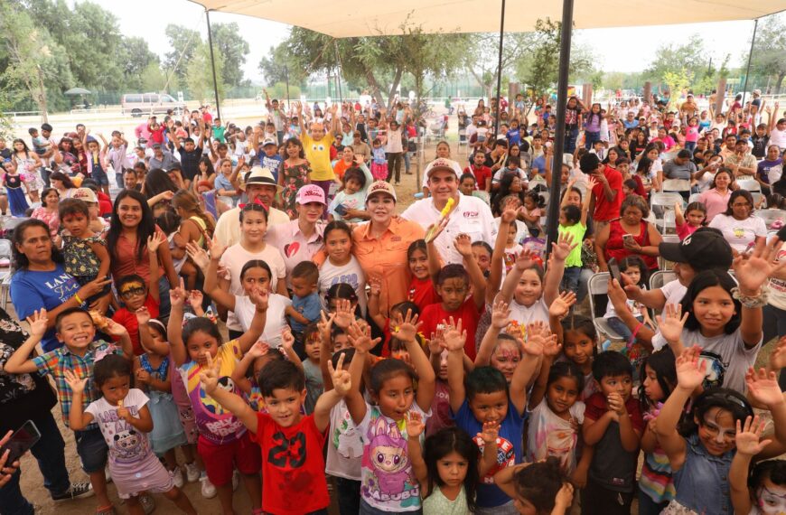 Festival del Día del Niño 2025 en Parque Viveros, familias disfrutando actividades gratuitas en Nuevo Laredo