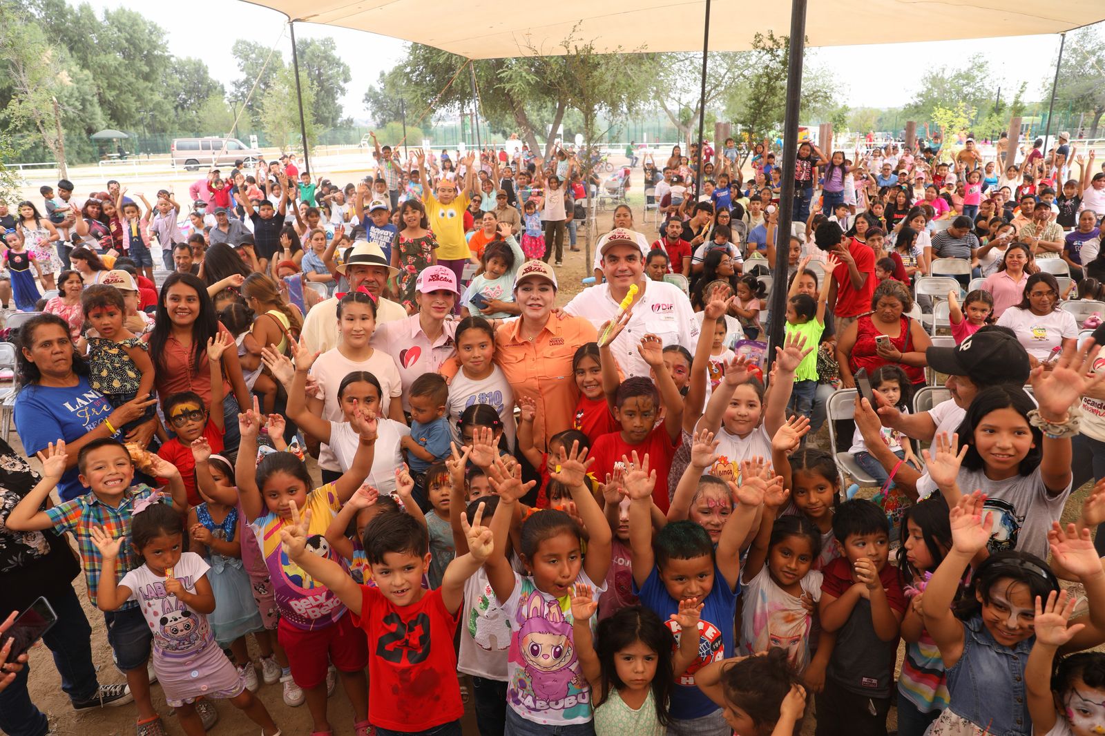 Festival del Día del Niño 2025 en Parque Viveros, familias disfrutando actividades gratuitas en Nuevo Laredo