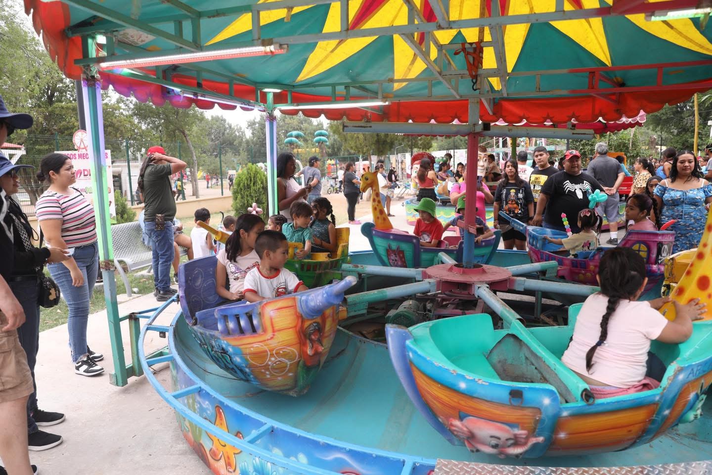 Festival del Da del Nio 2025 en Parque Viveros familias disfrutando actividades gratuitas en Nuevo Laredo
