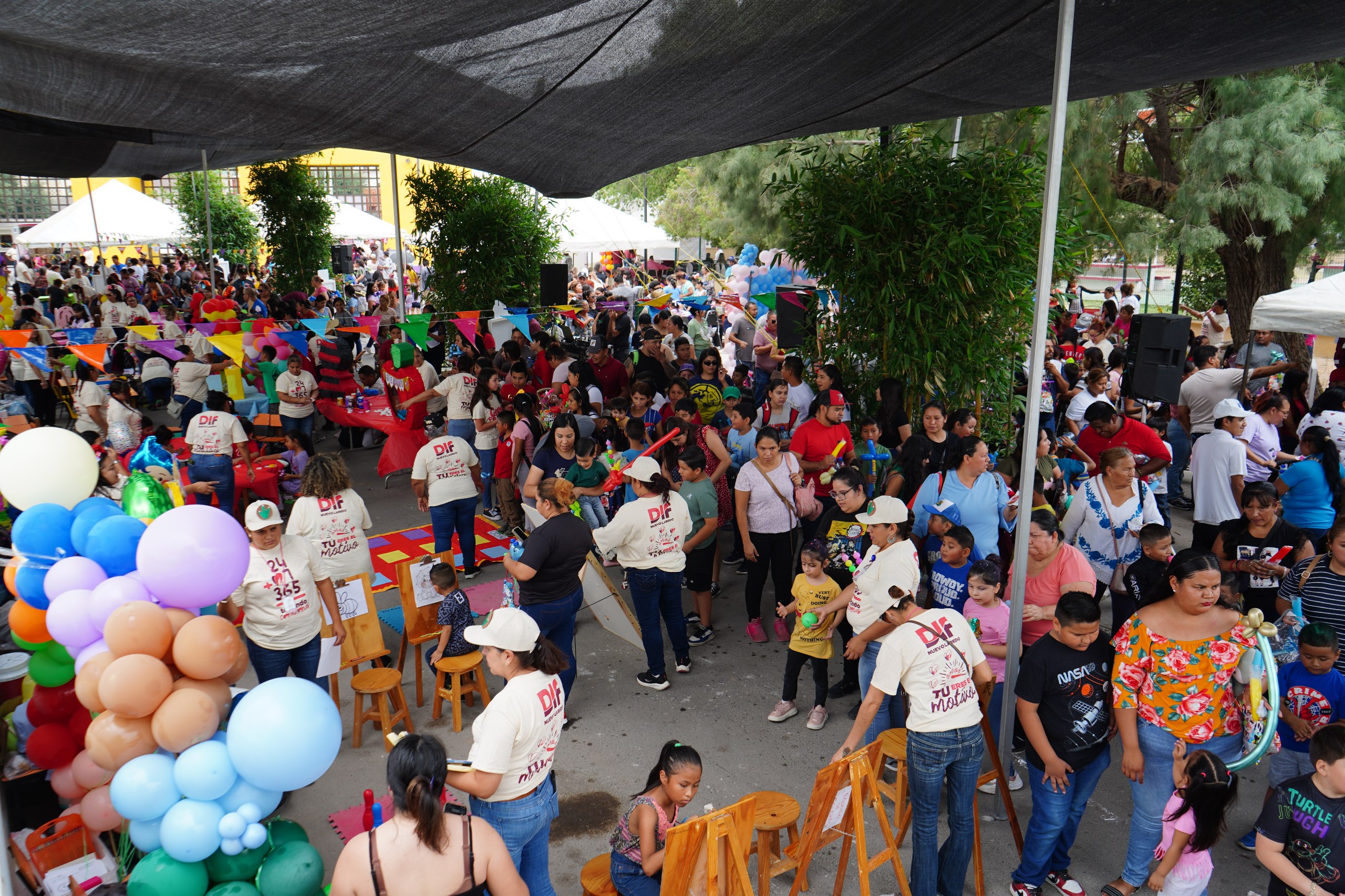 Festival del Da del Nio 2025 en Parque Viveros familias disfrutando actividades gratuitas en Nuevo Laredo
