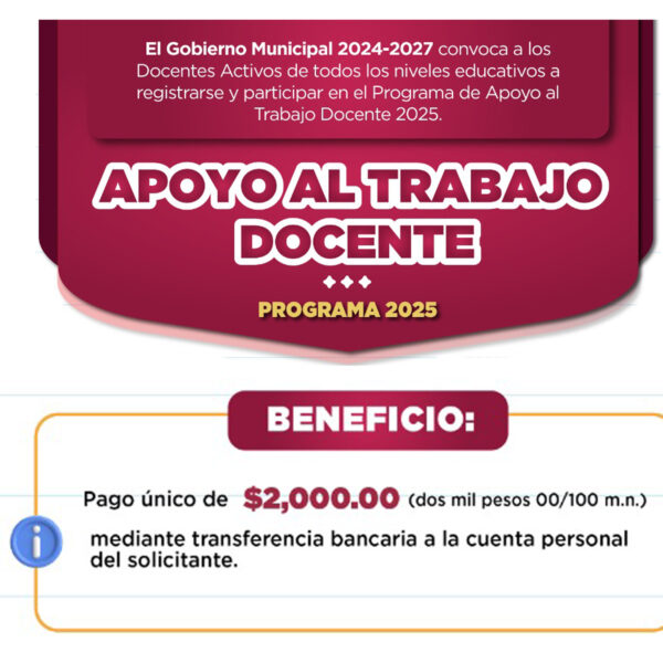Maestras y maestros de Nuevo Laredo durante jornada de registro al bono económico educativo 2025