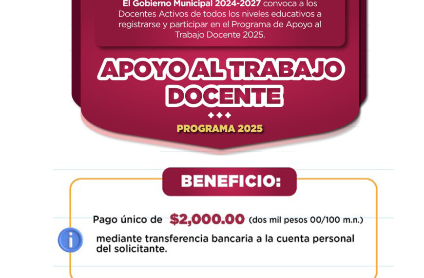 Maestras y maestros de Nuevo Laredo durante jornada de registro al bono económico educativo 2025