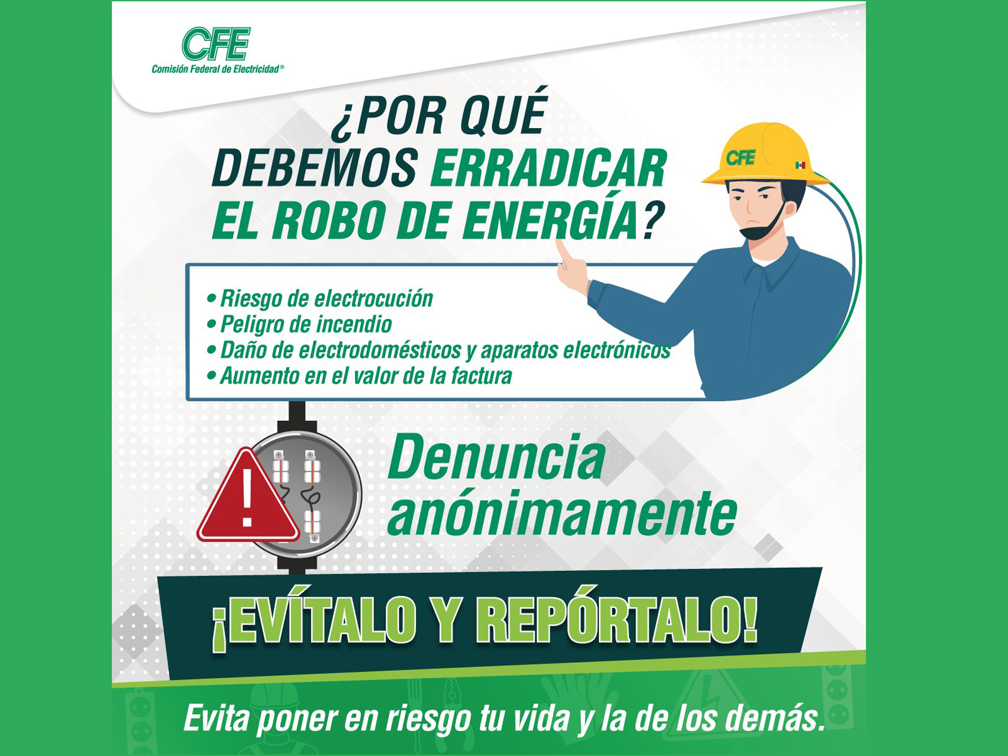 Camin de la CFE durante operativo en colonia residencial