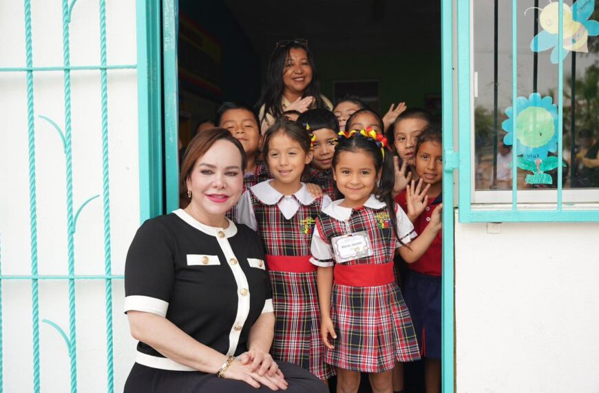 Carmen Lilia entrega obras de infraestructura educativa en…