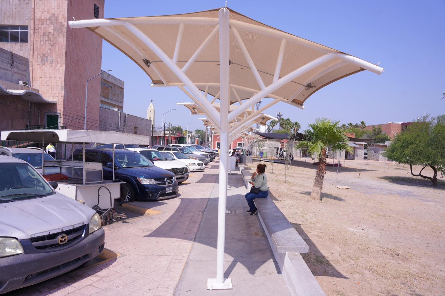 rehabilitación del parque Morelos y calle Lerdo de Tejada en Nuevo Laredo