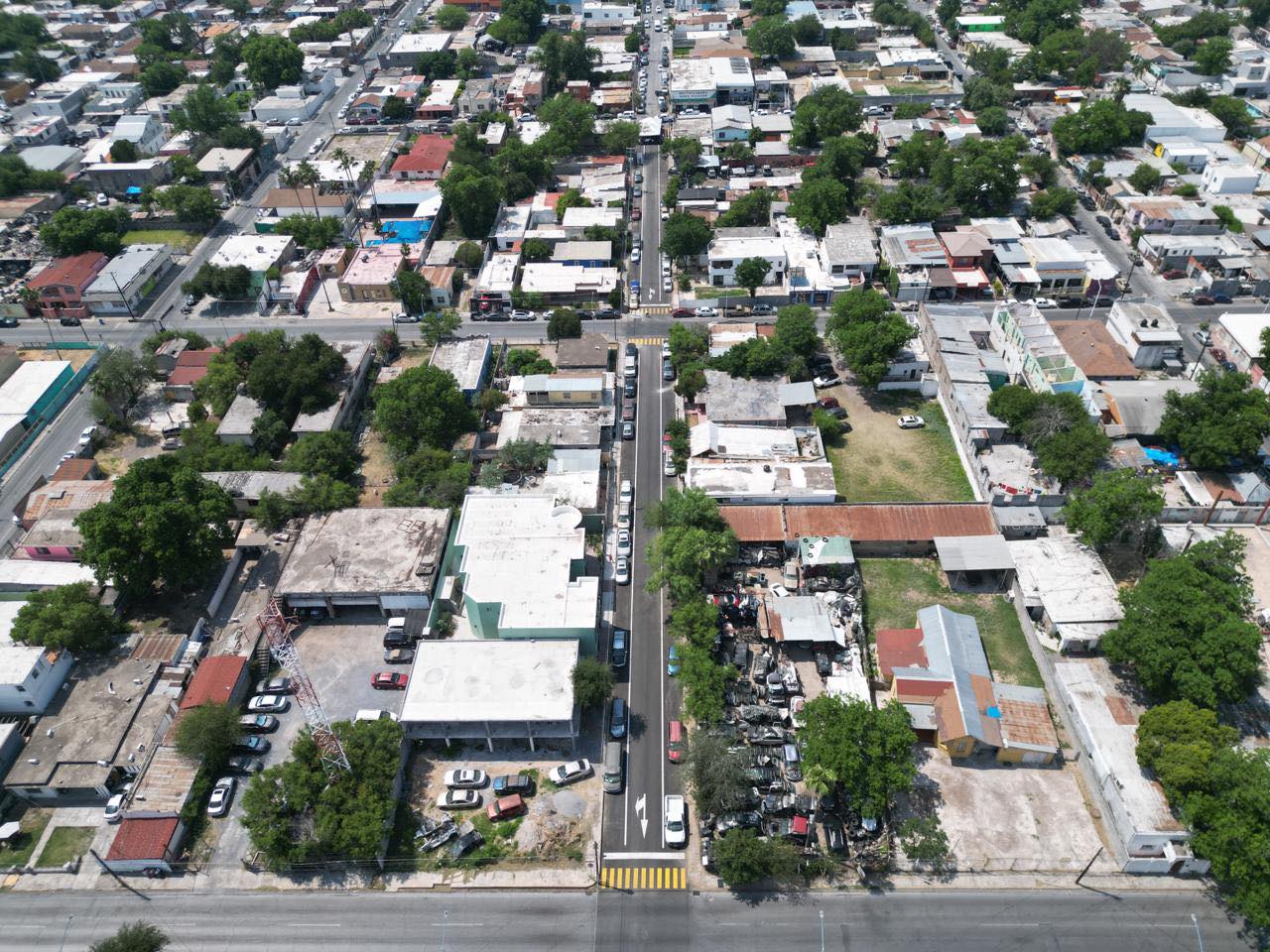 rehabilitacin del parque Morelos y calle Lerdo de Tejada en Nuevo Laredo