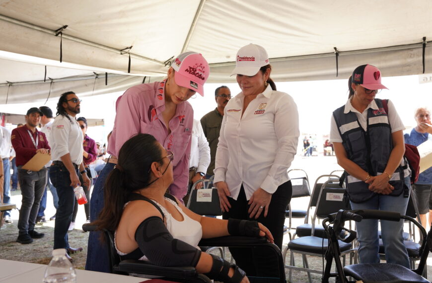 Programa Presidencia Cerquita de Ti en Nuevo Laredo entrega apoyos en Los Fresnos