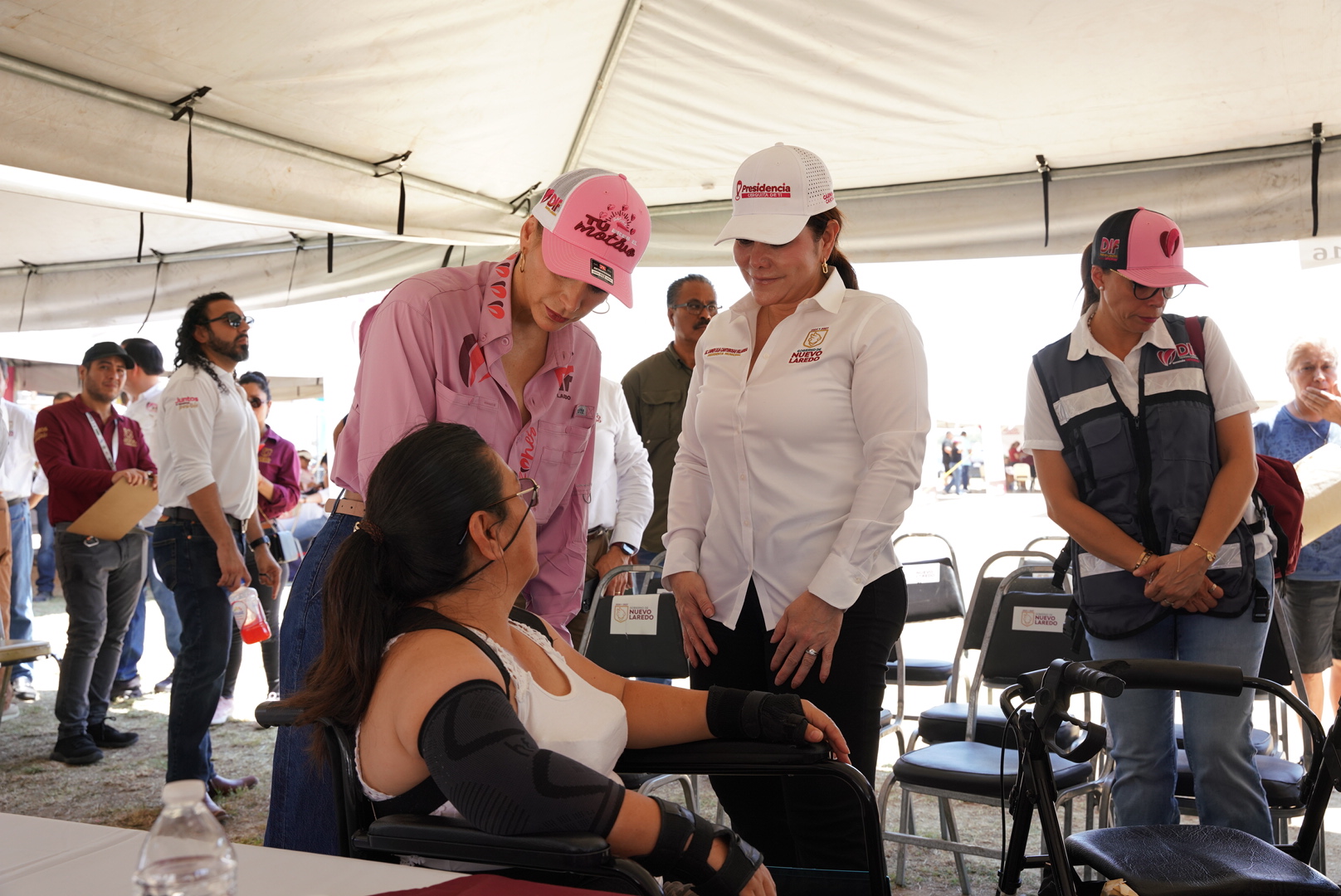 Programa Presidencia Cerquita de Ti en Nuevo Laredo entrega apoyos en Los Fresnos
