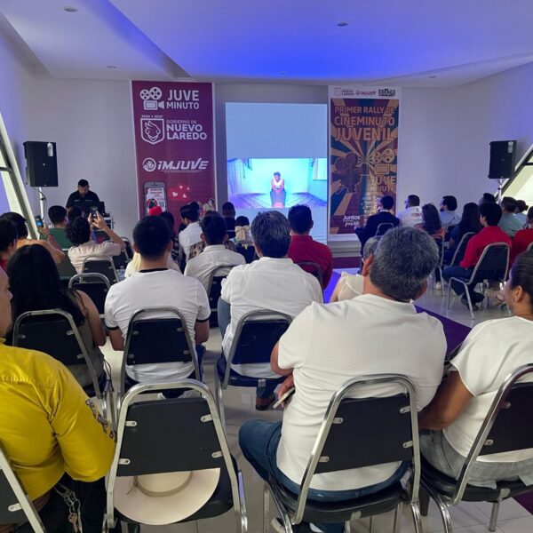 Proyección de cortometrajes del Rally de Cineminuto Juvenil en IMJUVE Nuevo Laredo