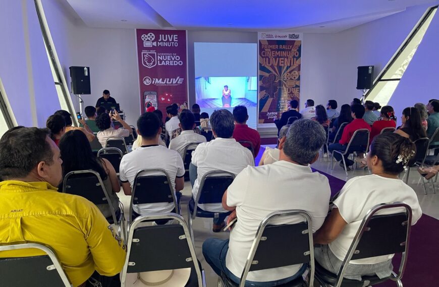 Proyección de cortometrajes del Rally de Cineminuto Juvenil en IMJUVE Nuevo Laredo