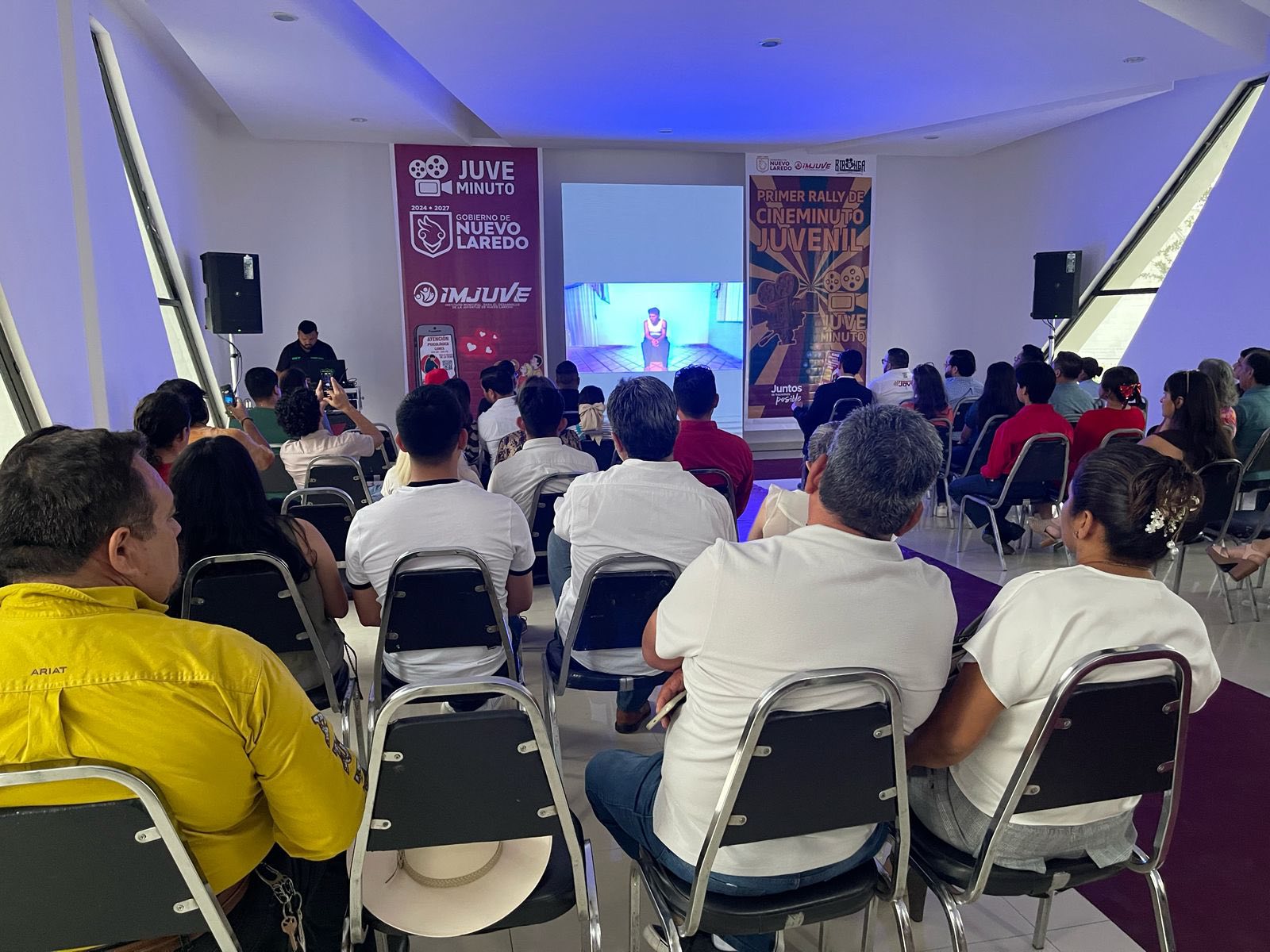 Proyección de cortometrajes del Rally de Cineminuto Juvenil en IMJUVE Nuevo Laredo