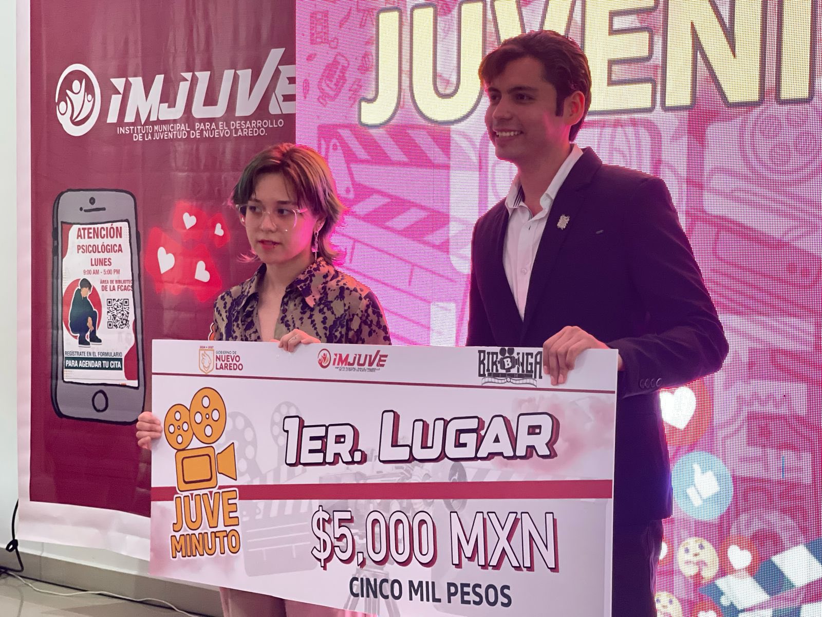 Proyeccin de cortometrajes del Rally de Cineminuto Juvenil en IMJUVE Nuevo Laredo