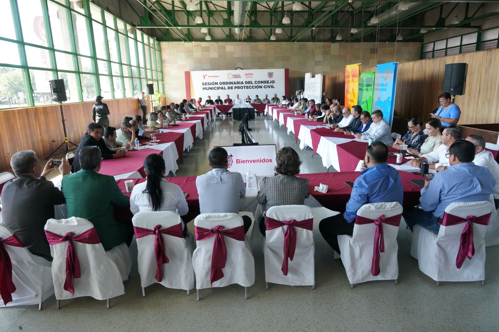 Sesin del Consejo Municipal de Proteccin Civil en Nuevo Laredo