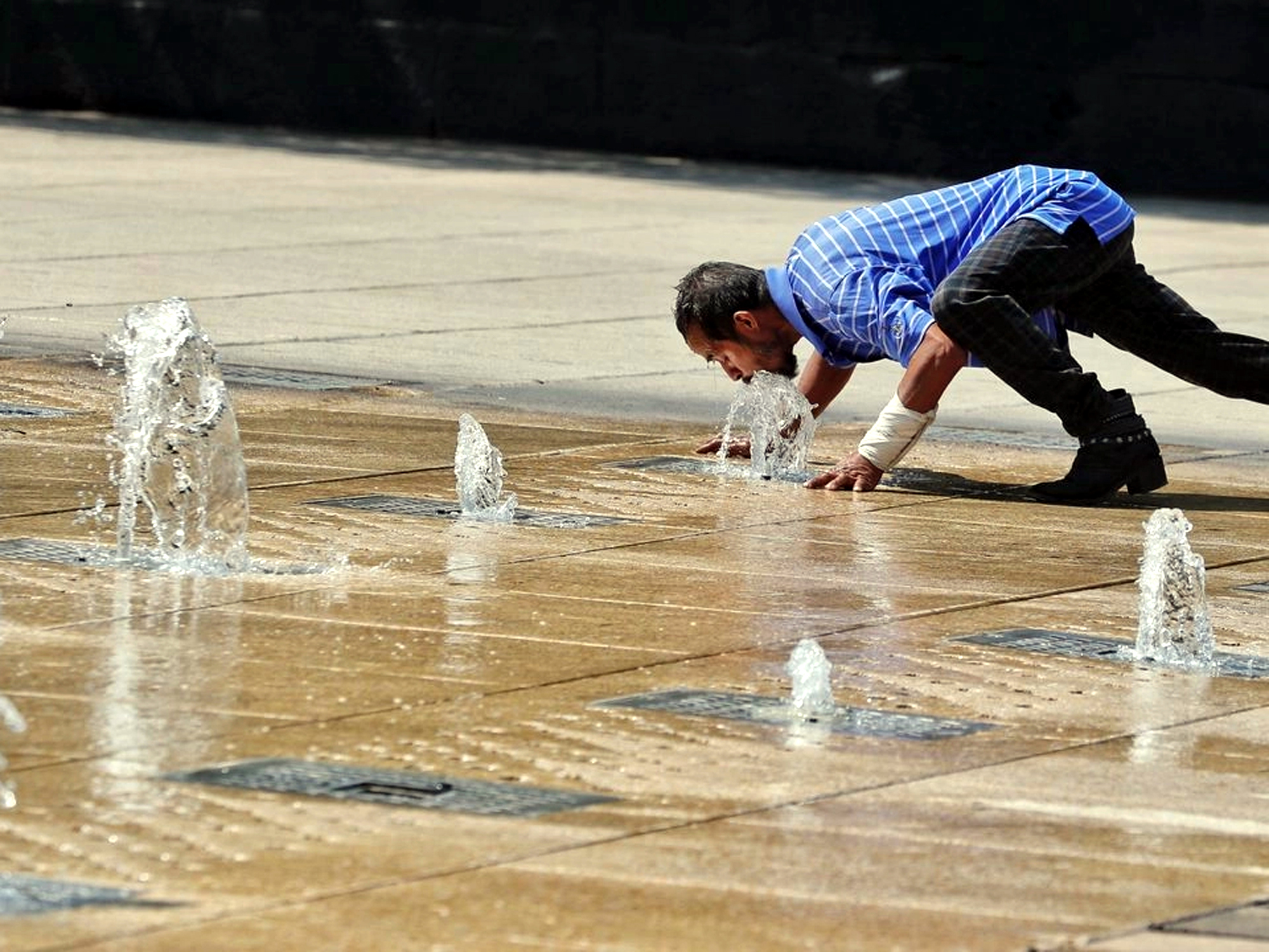 ola de calor en Laredo con zonas > 43 °C
