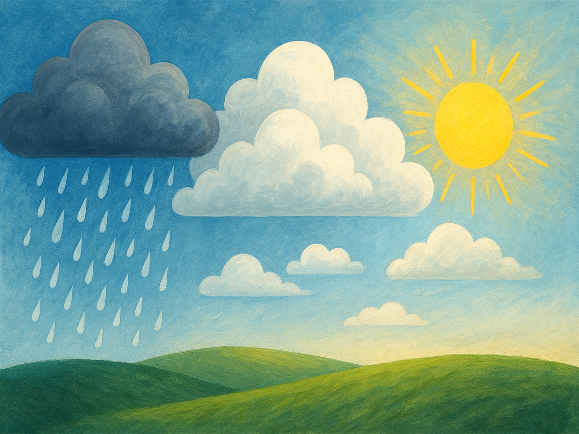 Gráfico del pronóstico del clima en Laredo muestra lluvia al inicio y sol al final de la semana.