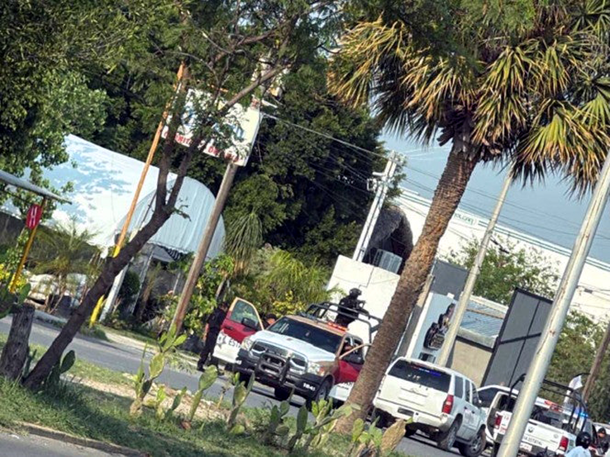 Zona acordonada tras ataque en Ciudad Victoria frente a restaurante