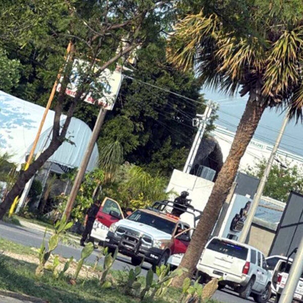 Zona acordonada tras ataque en Ciudad Victoria frente a restaurante