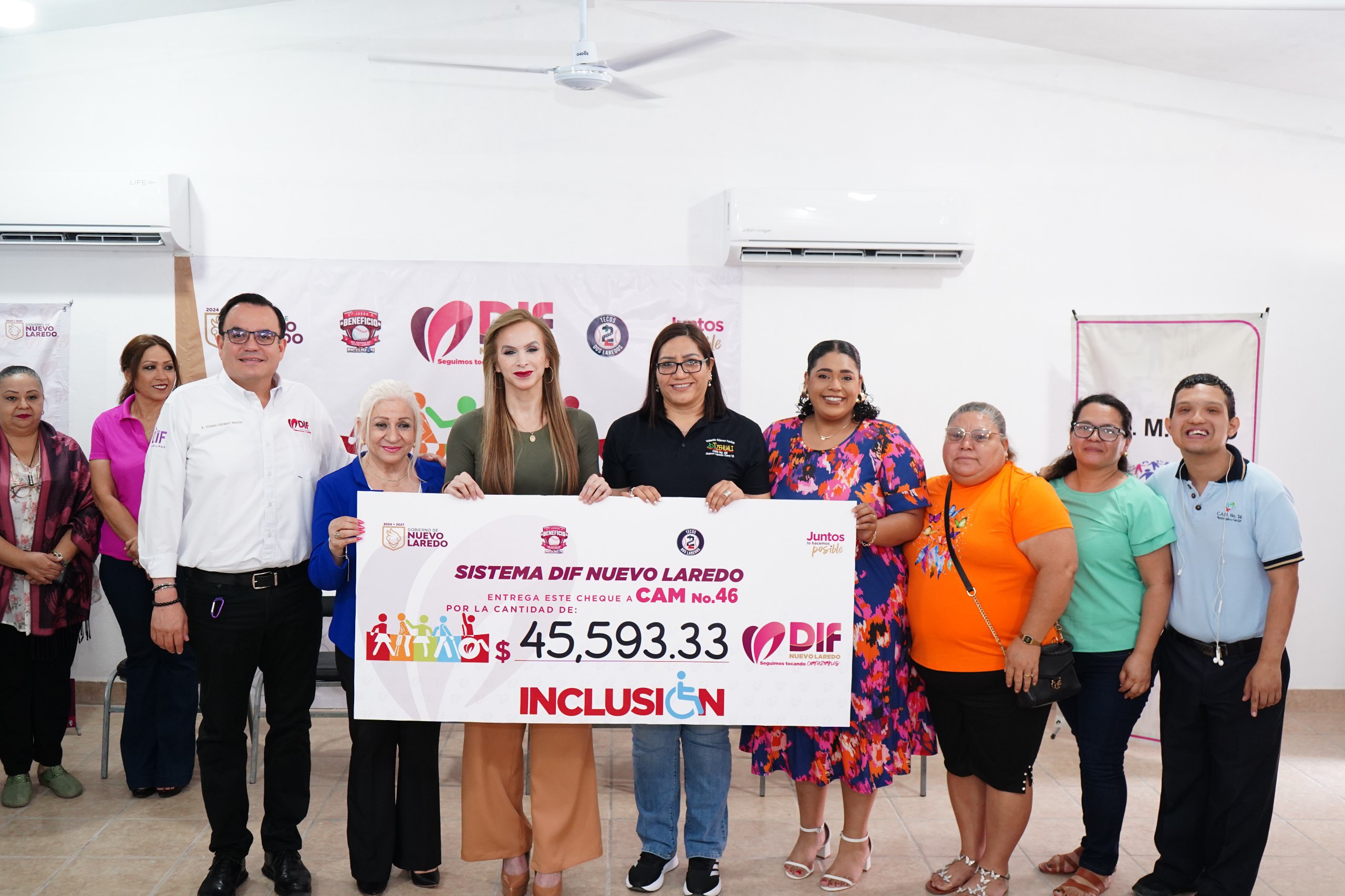 DIF Nuevo Laredo entrega apoyos a CAM con fondos del Juego con Causa