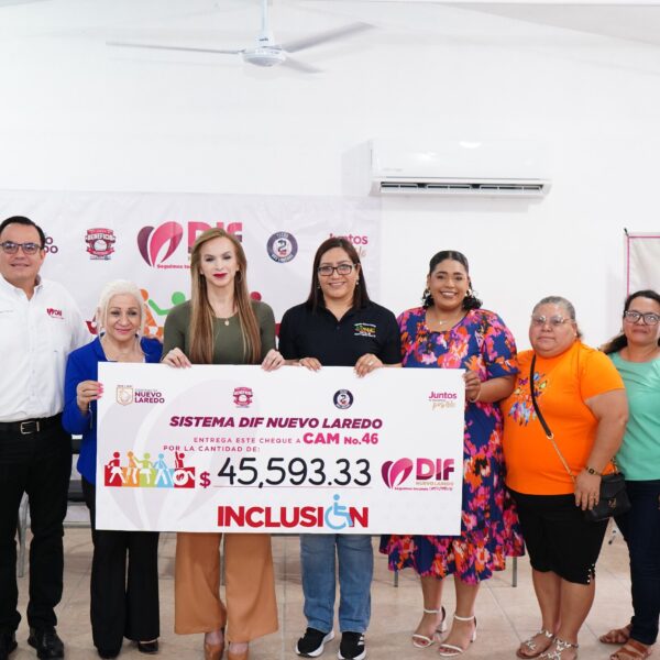 DIF Nuevo Laredo entrega apoyos a CAM con fondos del Juego con Causa