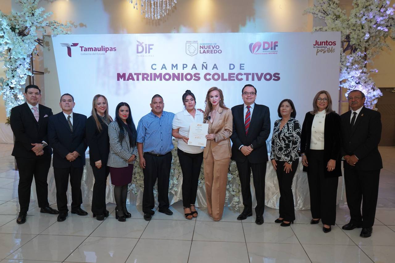 Parejas de Nuevo Laredo acuden al DIF para inscribirse en la campaa de Matrimonios Colectivos