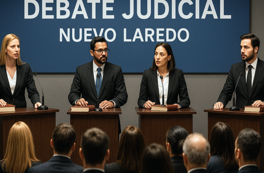 Debates de candidatos a jueces en Nuevo Laredo se realizarán del 6 al 22 de mayo en la Barra de Abogados.