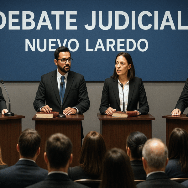 Debates de candidatos a jueces en Nuevo Laredo se realizarán del 6 al 22 de mayo en la Barra de Abogados.