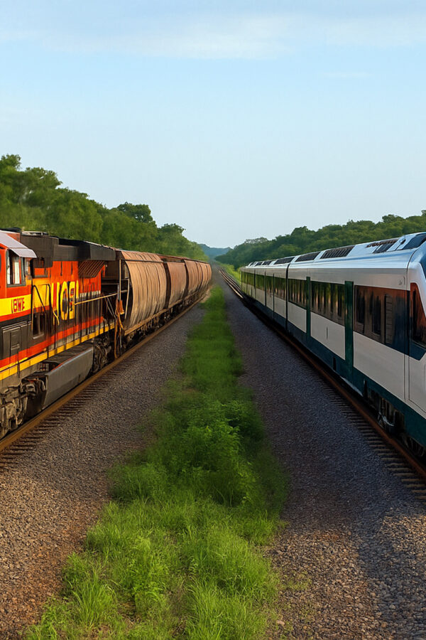 Ingeniería básica del tren Saltillo–Nuevo Laredo con avance del 96 %